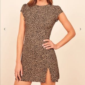 Reformation Lena Leopard Dress size 8